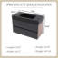 Meuble-lavabo mural 36 po avec lavabo noir-507403582