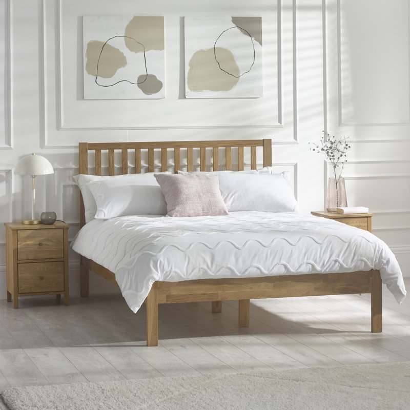 Maroa Bed, 144.5 x 196 cm, Oak