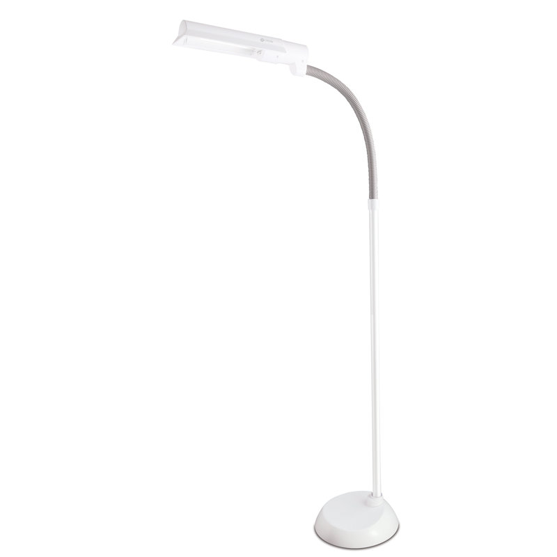 OttLite 13 Watt WingShade Floor Lamp - Living Room, Office, Bedroom Home Décor