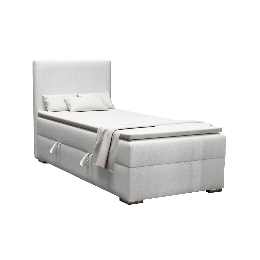 Boxspringbett Ghian mit Topper und Bettkasten