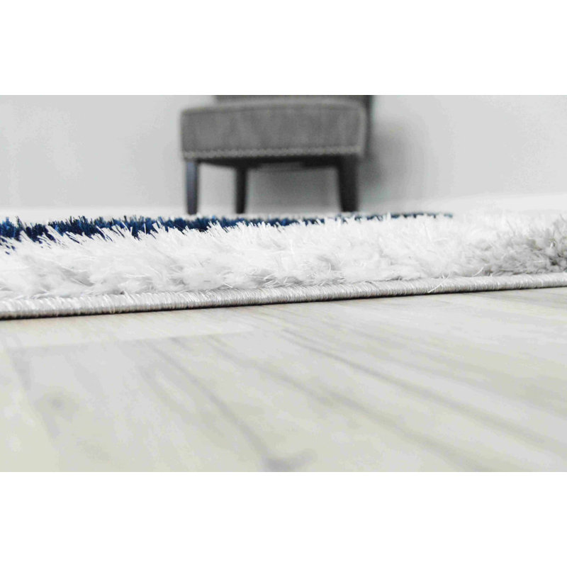 Tapis moderne à poil long à motif géométrique abstrait pour le salon et la chambre à coucher