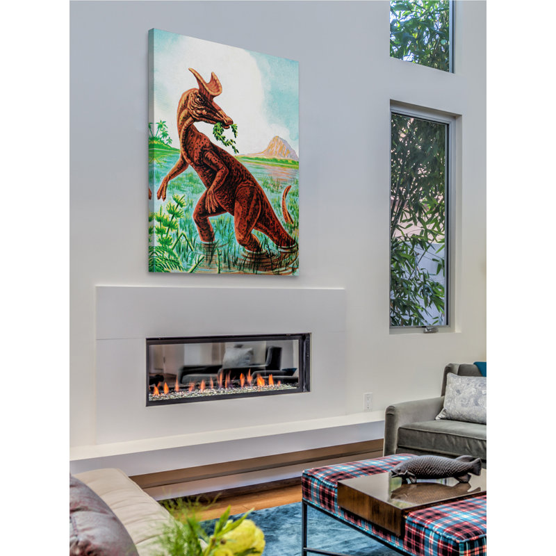 Lambeosaurus by Curtis - Wrapped Canvas Print, 61 cm H x 41 cm W