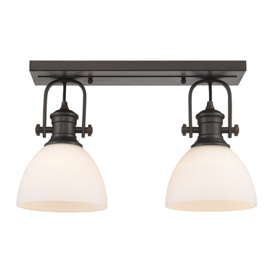 Bales Glass Semi Flush Mount