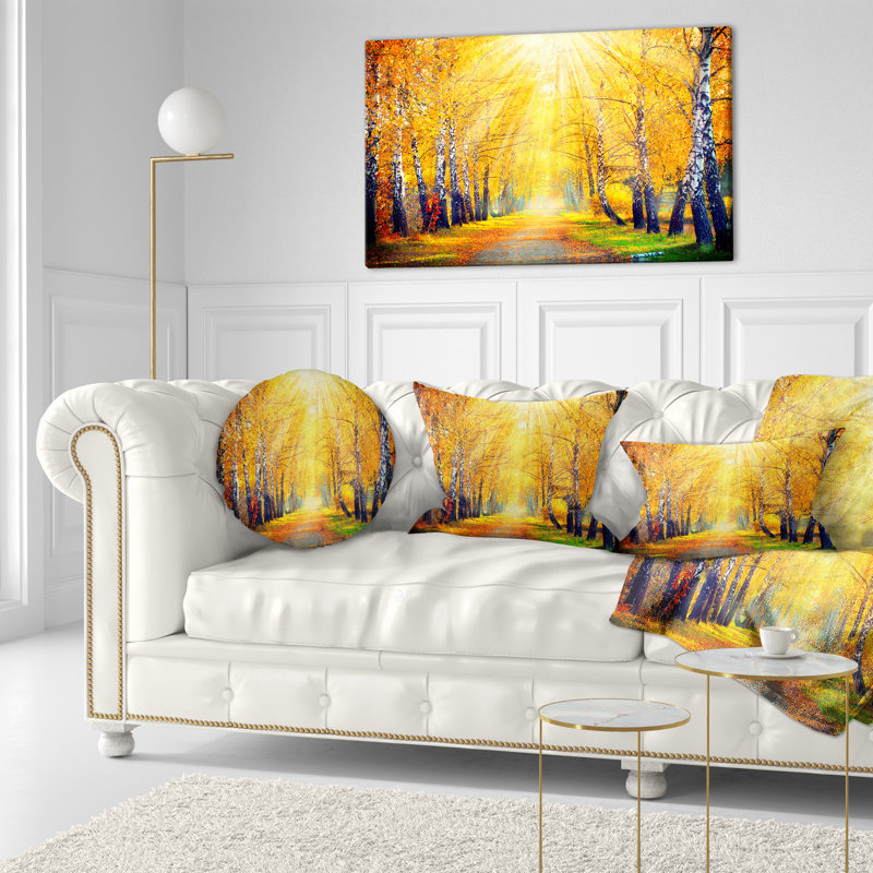 Coussin lombaire Autumn Trees in Sunray