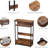 3-Tier Slim End Table With Storage Shelf For Small Spaces, Enhancing Your Home's Style And Functionality