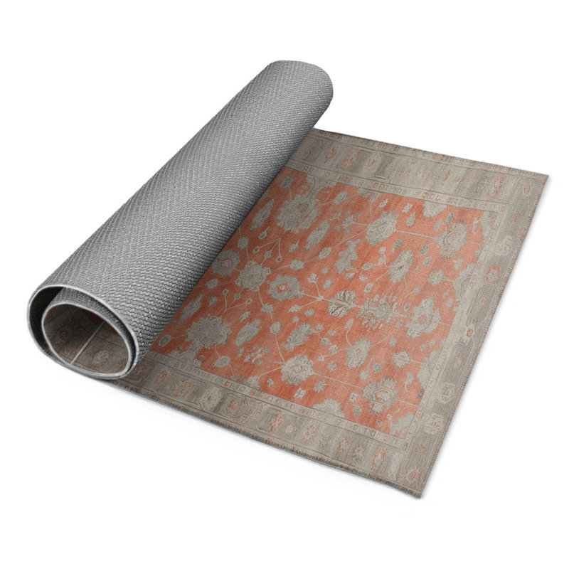 Tapis gris intérieur et extérieur surteint, Rectangle 5 pi x 7 pi