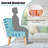 Velvet Slipper Chair with Ottoman-972820111