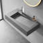 Salle de bain murale ou de comptoir 36 po avec surface solide en forme de bol à losanges-67801189