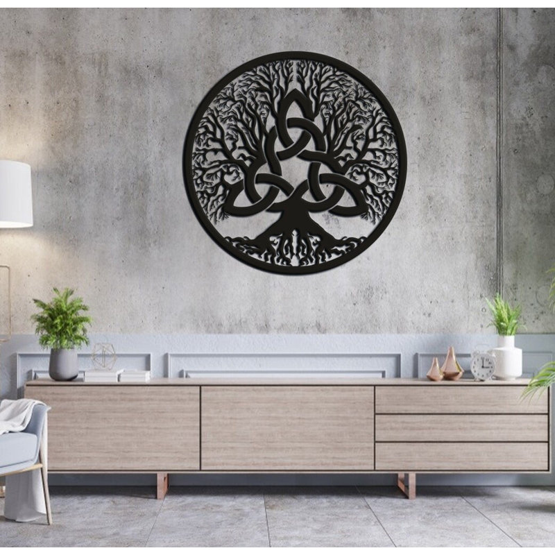 Handmade Traditional Plants & Flowers Wall Decor on Metal