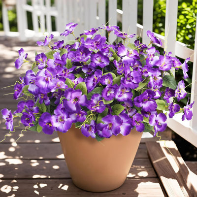 8 Purple Bundles Artificial Hibiscus Flowers