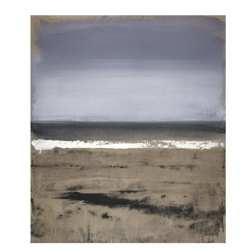 Summit To Sea XX Painting by Paul Ngo, Glass Coat, 35" H x 30" W x 1.5" D