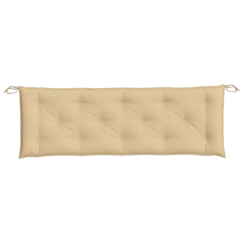Ensemble de coussins de banc de jardin 2 pièces Red Barrel Studio®, L 59,1 po x P 19,7 po, Mélange beige