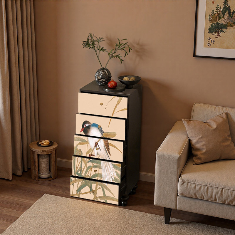 Armoire décorative en bois, Noir