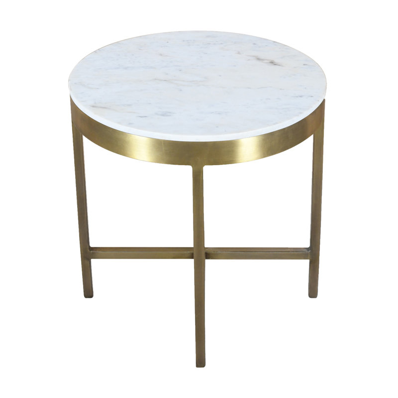 Orlando Marble Top Round Side Table