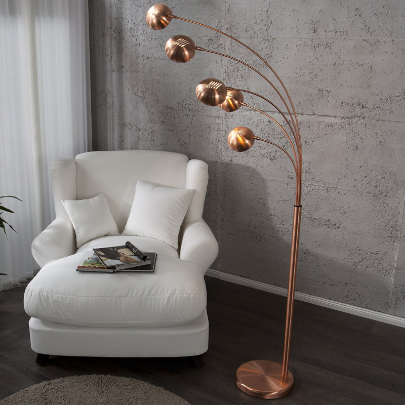 Osmin 205cm Novelty Floor Lamp, Copper