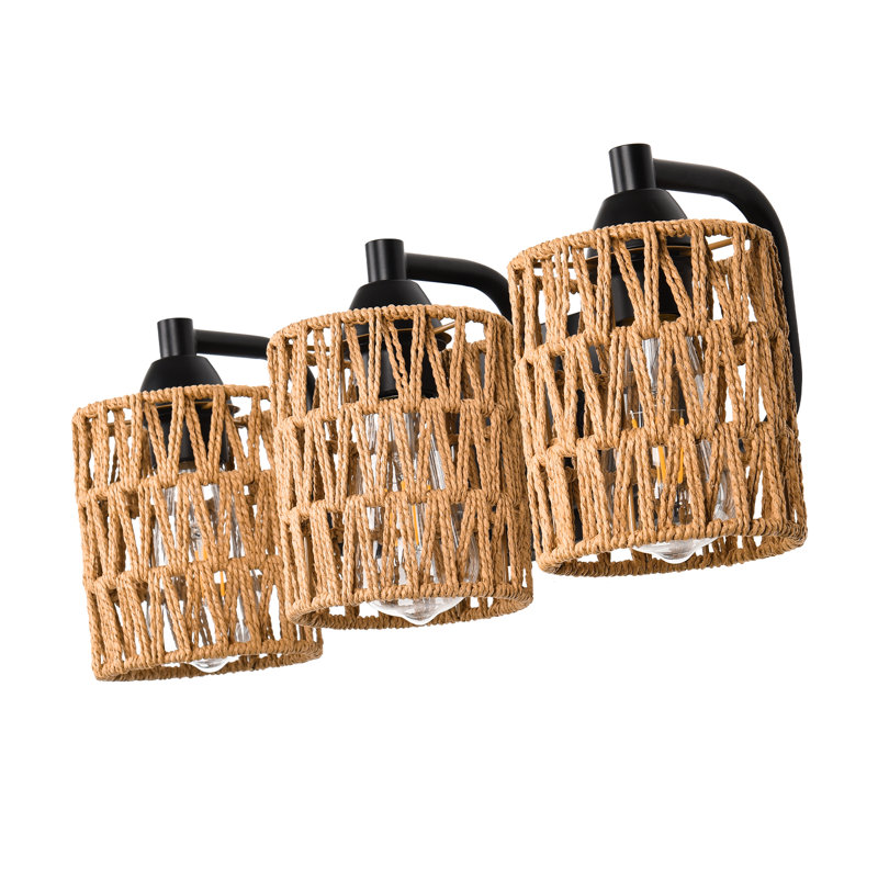 Rattan Vanity Light, 3