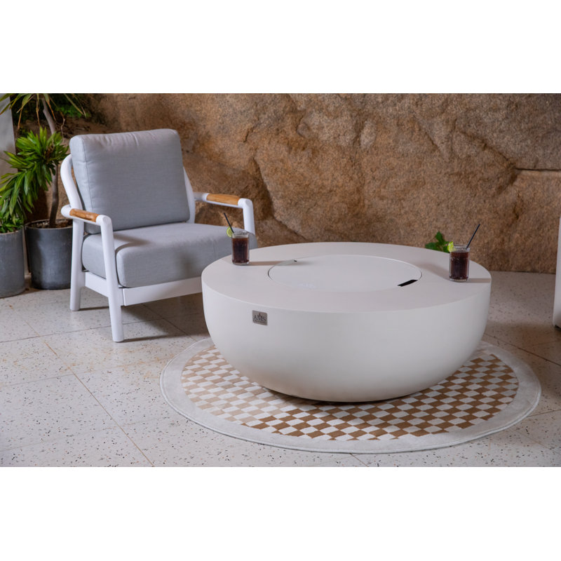 Couvercle de foyer d'extérieur Eclipse, Blanc, crème