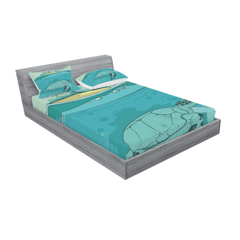 Microfiber Sheet Set, Queen Sheet Set with Fitted Sheet
