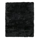 Sheepskin Area Rug in Black