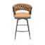 Ensemble de 2 tabourets de bar 28 "en cuir technique-652449640-652449643