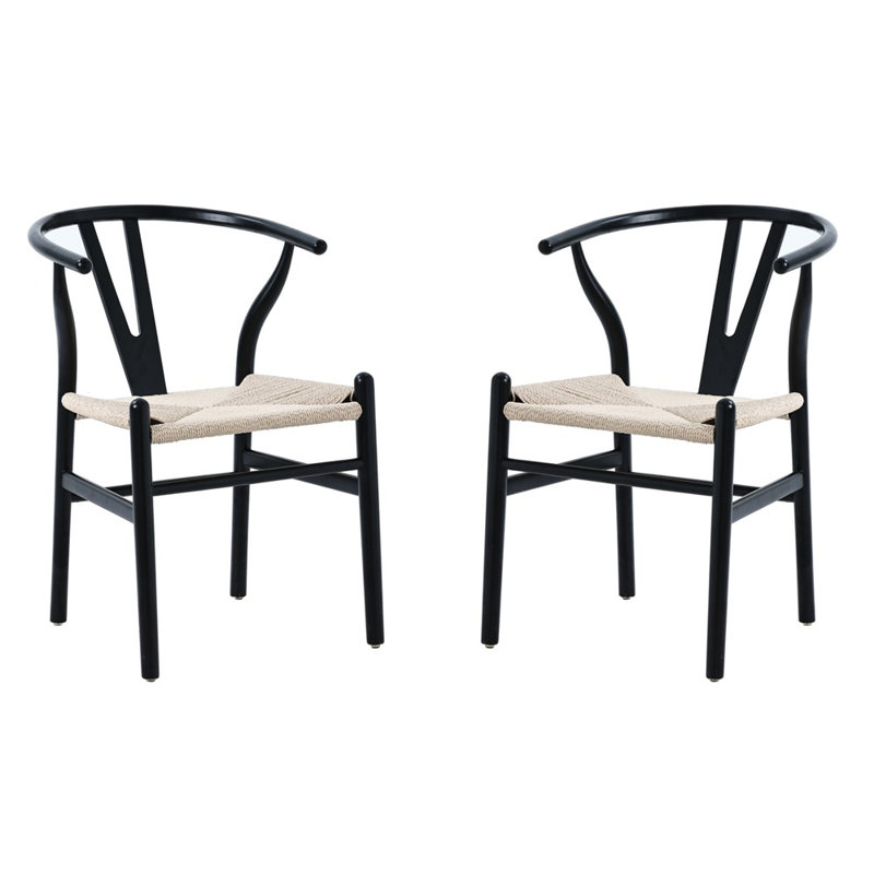 44cm H Side Chair, Beige/Black