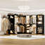  132’’ x 96'' Closet System with Wooden Drawers(Adjustable Width)-225039837