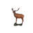 Grand-Scale Red Deer Buck Statue with Base