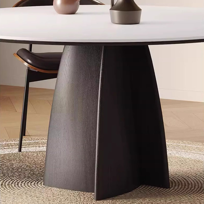 Table frittée Mid-Century, 29.5" H x 53.1" W x 53.1" D, 5