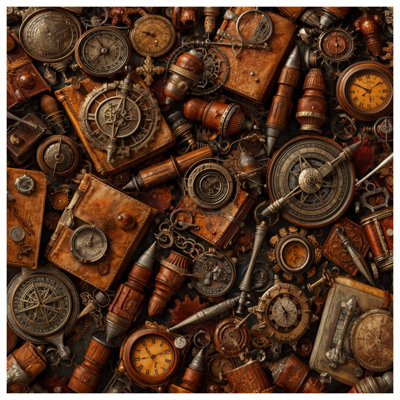 Coussins décoratifs Steampunk Gears And Clocks