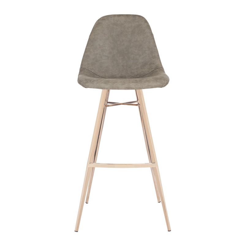 Tabouret de bar et de comptoir Nazzaro, Taupe, Tabouret de bar (siège d'une hauteur de 29 po)