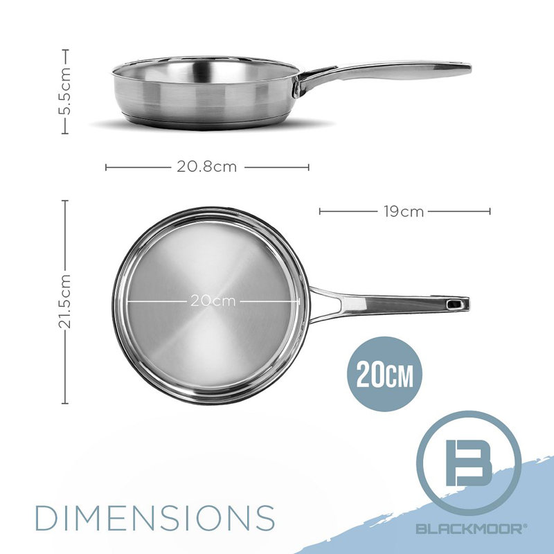 Stainless Steel Non-Stick Frying Pan