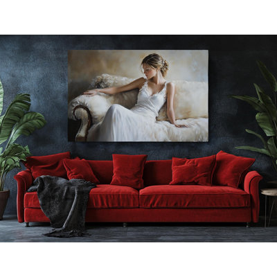 Impression sur toile Elegant Bride - Décoration murale romantique intemporelle pour les amoureux de mariage - différentes tailles disponibles