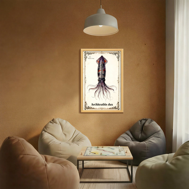 Reproduction d'illustration scientifique animaux animaux, H 18 po x l 12 po