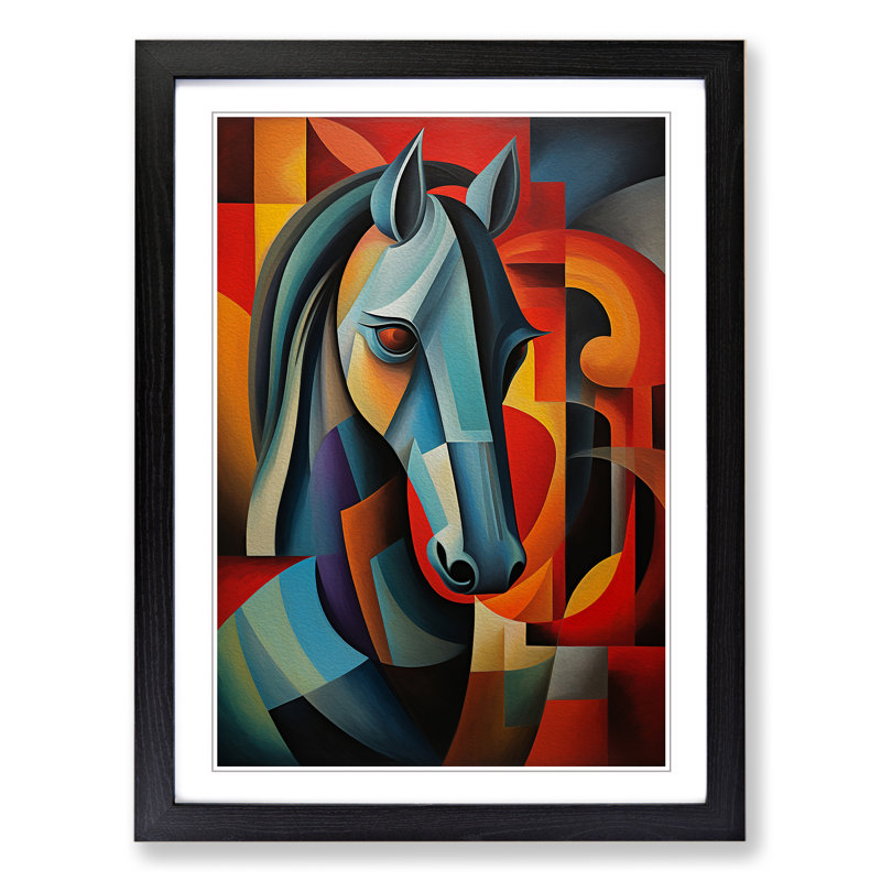 Horse Cubism - Framed Print