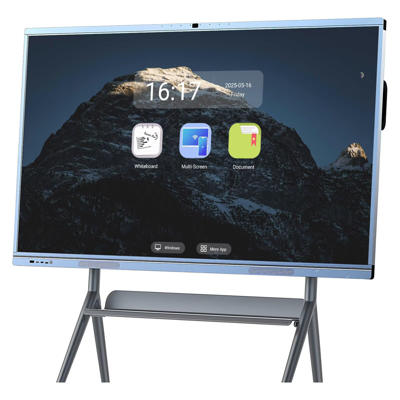JYXCN 65 po 4K Smart Board Windows et tableau blanc électronique électronique tactile 20 points pour la salle de classe, le bureau et le salon (avec fixation murale incluse)