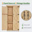 Rangement extérieur en bois, remise à outils de jardin avec serrure et portes doubles