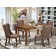 Geib Rubberwood Dining Table Set - Parsons Chairs with Rectangular Dining Table