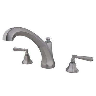 Robinet de baignoire romaine à fixation sur plateau à poignées doubles Metropolitan