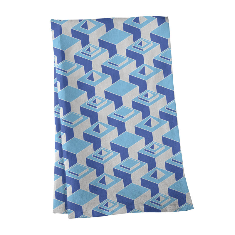 Patricia Geoffrey Tea Towel Kitchen Towel, Blue, Poly Twill