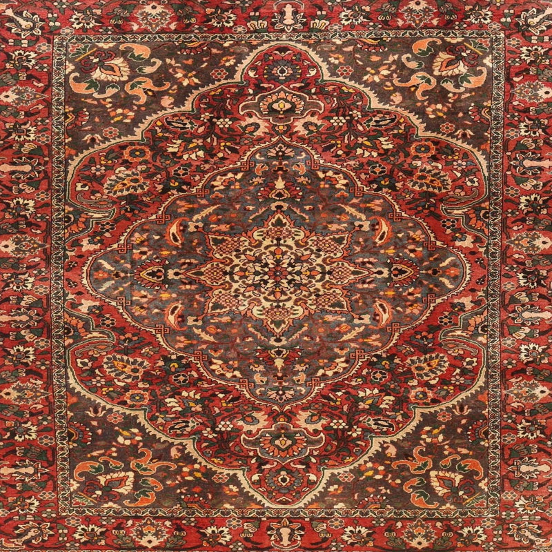 Primeau Oriental Indoor Rug, Square 5'