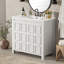 Organisateur de meuble-lavabo fabriqué à la main avec lavabo, offrant une fabrication robuste, un rangement généreux et des options d'installation polyvalentes-55578563