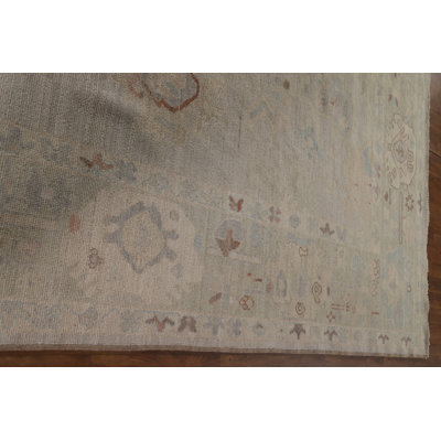 Vegetable Dye Oushak Turkish Area Rug 12