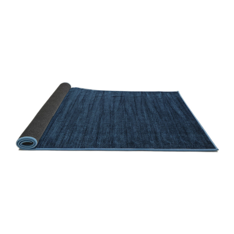 Tapis contemporain bleu, Rond 4 pi