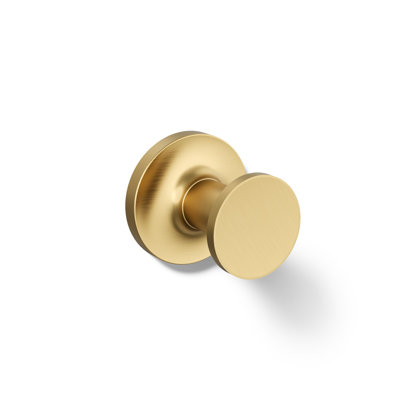 Purist® Wall Mounted Round Bathroom Robe Hook, Towel Hook, Clothing Hook