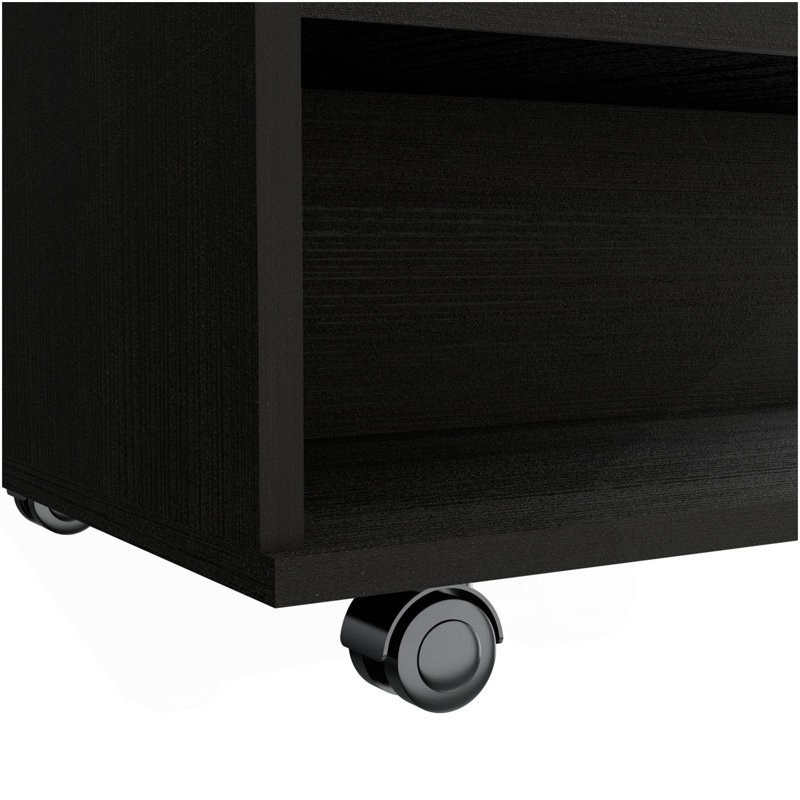 Table basse à plateau relevable Portland, Noir, H 15,3 po x l 21,6 po x P 19,6 po