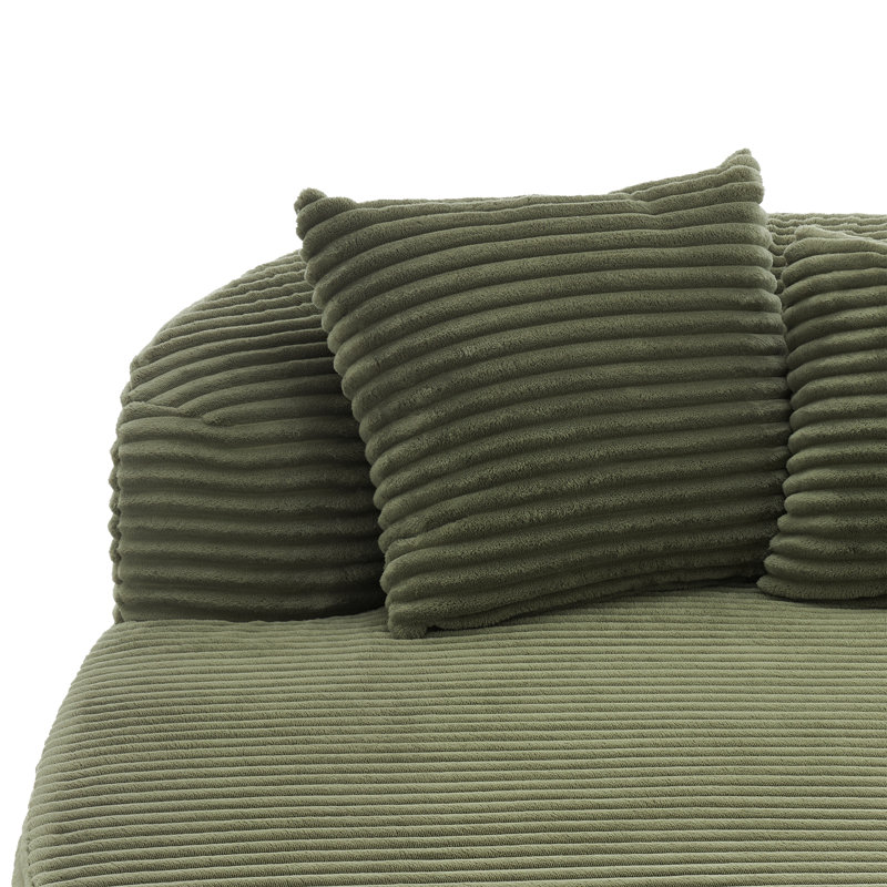 Canapé moderne sans méridienne, Vert