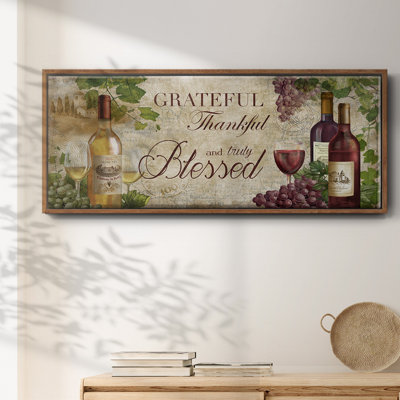 Grateful Wine - toile encadrée