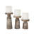 10.10'' H Wood Tabletop Candlestick-2138623016