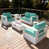 Teal Cushion/White Frame is out of stock