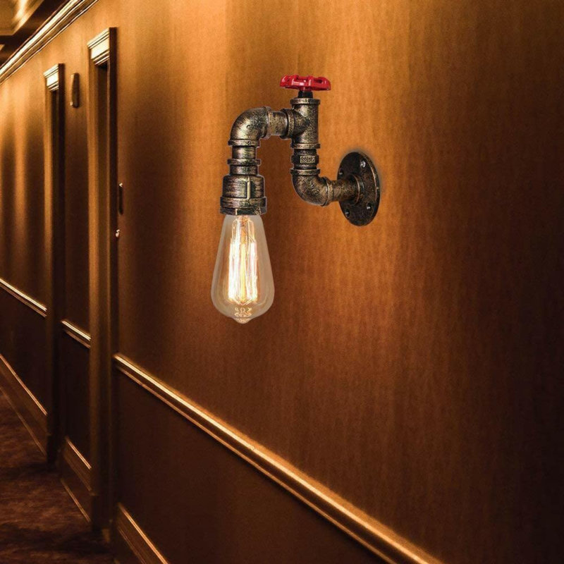 Avina Armed Sconce, Brushed Brass